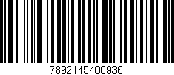 Código de barras (EAN, GTIN, SKU, ISBN): '7892145400936'