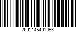 Código de barras (EAN, GTIN, SKU, ISBN): '7892145401056'