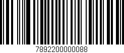 Código de barras (EAN, GTIN, SKU, ISBN): '7892200000088'