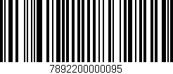 Código de barras (EAN, GTIN, SKU, ISBN): '7892200000095'