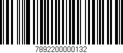 Código de barras (EAN, GTIN, SKU, ISBN): '7892200000132'