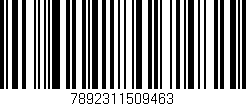 Código de barras (EAN, GTIN, SKU, ISBN): '7892311509463'