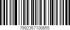 Código de barras (EAN, GTIN, SKU, ISBN): '7892357100655'