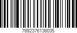 Código de barras (EAN, GTIN, SKU, ISBN): '7892376138035'