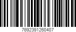 Código de barras (EAN, GTIN, SKU, ISBN): '7892391260407'