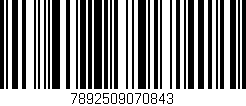 Código de barras (EAN, GTIN, SKU, ISBN): '7892509070843'