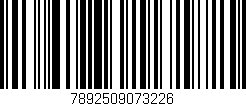Código de barras (EAN, GTIN, SKU, ISBN): '7892509073226'