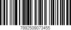 Código de barras (EAN, GTIN, SKU, ISBN): '7892509073455'