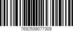 Código de barras (EAN, GTIN, SKU, ISBN): '7892509077309'