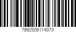 Código de barras (EAN, GTIN, SKU, ISBN): '7892509114073'