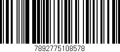 Código de barras (EAN, GTIN, SKU, ISBN): '7892775108578'