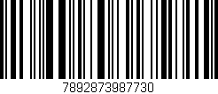 Código de barras (EAN, GTIN, SKU, ISBN): '7892873987730'