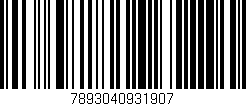 Código de barras (EAN, GTIN, SKU, ISBN): '7893040931907'