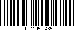 Código de barras (EAN, GTIN, SKU, ISBN): '7893133502465'