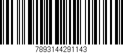 Código de barras (EAN, GTIN, SKU, ISBN): '7893144291143'