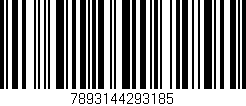 Código de barras (EAN, GTIN, SKU, ISBN): '7893144293185'