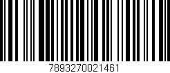 Código de barras (EAN, GTIN, SKU, ISBN): '7893270021461'