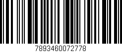 Código de barras (EAN, GTIN, SKU, ISBN): '7893460072778'