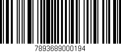 Código de barras (EAN, GTIN, SKU, ISBN): '7893689000194'