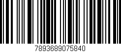 Código de barras (EAN, GTIN, SKU, ISBN): '7893689075840'