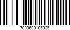 Código de barras (EAN, GTIN, SKU, ISBN): '7893689105035'