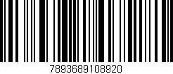 Código de barras (EAN, GTIN, SKU, ISBN): '7893689108920'