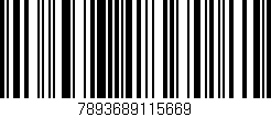 Código de barras (EAN, GTIN, SKU, ISBN): '7893689115669'