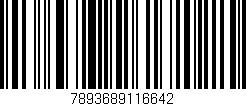 Código de barras (EAN, GTIN, SKU, ISBN): '7893689116642'