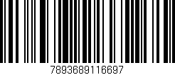 Código de barras (EAN, GTIN, SKU, ISBN): '7893689116697'