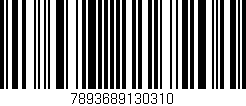 Código de barras (EAN, GTIN, SKU, ISBN): '7893689130310'