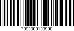 Código de barras (EAN, GTIN, SKU, ISBN): '7893689136930'