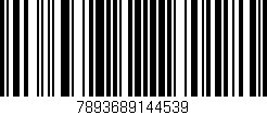 Código de barras (EAN, GTIN, SKU, ISBN): '7893689144539'