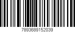 Código de barras (EAN, GTIN, SKU, ISBN): '7893689152039'