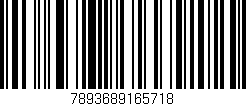 Código de barras (EAN, GTIN, SKU, ISBN): '7893689165718'