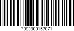 Código de barras (EAN, GTIN, SKU, ISBN): '7893689167071'