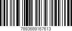 Código de barras (EAN, GTIN, SKU, ISBN): '7893689167613'