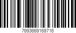 Código de barras (EAN, GTIN, SKU, ISBN): '7893689169716'