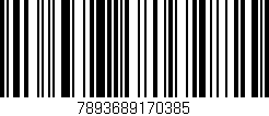 Código de barras (EAN, GTIN, SKU, ISBN): '7893689170385'