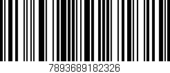 Código de barras (EAN, GTIN, SKU, ISBN): '7893689182326'