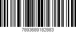 Código de barras (EAN, GTIN, SKU, ISBN): '7893689182883'