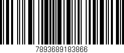 Código de barras (EAN, GTIN, SKU, ISBN): '7893689183866'