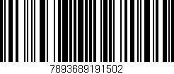 Código de barras (EAN, GTIN, SKU, ISBN): '7893689191502'