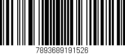 Código de barras (EAN, GTIN, SKU, ISBN): '7893689191526'