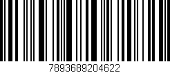 Código de barras (EAN, GTIN, SKU, ISBN): '7893689204622'