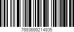 Código de barras (EAN, GTIN, SKU, ISBN): '7893689214935'