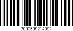 Código de barras (EAN, GTIN, SKU, ISBN): '7893689214997'