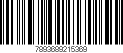 Código de barras (EAN, GTIN, SKU, ISBN): '7893689215369'