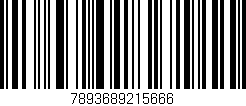 Código de barras (EAN, GTIN, SKU, ISBN): '7893689215666'