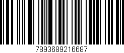 Código de barras (EAN, GTIN, SKU, ISBN): '7893689216687'