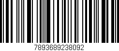 Código de barras (EAN, GTIN, SKU, ISBN): '7893689238092'